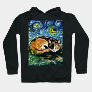 Sleepy Calico Night Hoodie